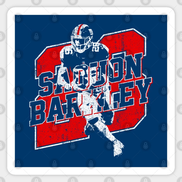 Saquon Sticker by huckblade